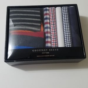 Geoffrey Beene socks and handkerchief set